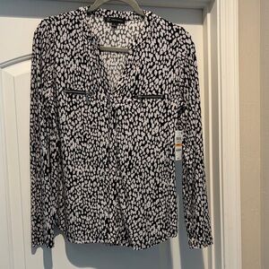 Inc brand v neck blouse small